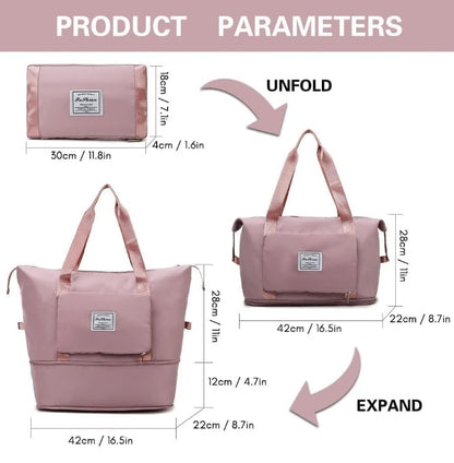 Expandable Waterproof Travel Tote Bag