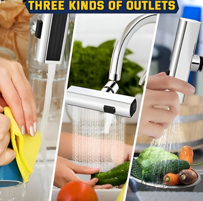 360° Rotating Rainfall Faucet Extender – Universal Fit