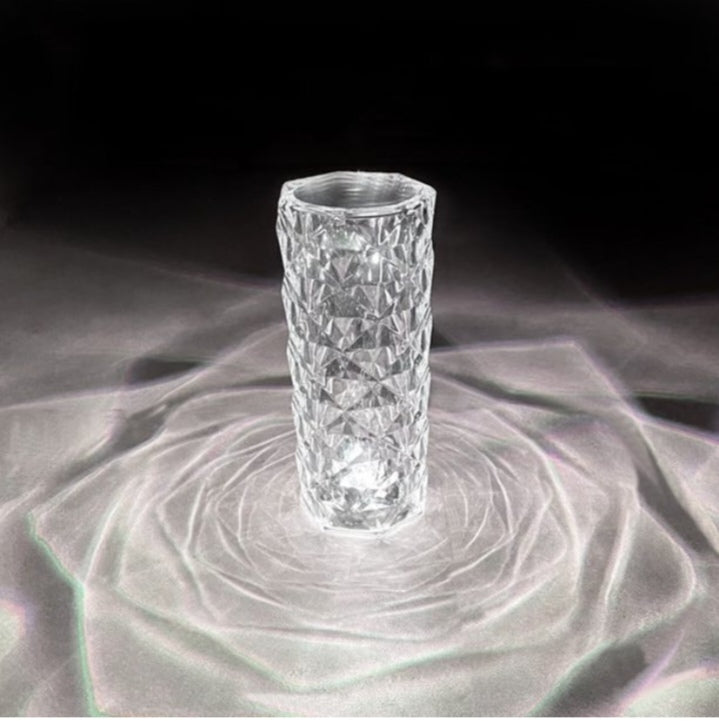 Crystal Glow Cylinder Lamp