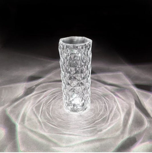 Crystal Glow Cylinder Lamp