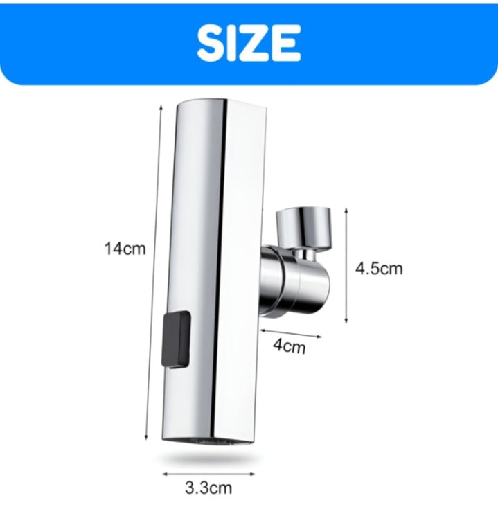 360° Rotating Rainfall Faucet Extender – Universal Fit