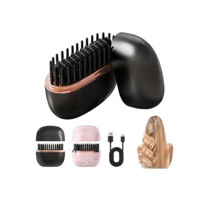 Premium Mini Cordless Hair Straightener Brush