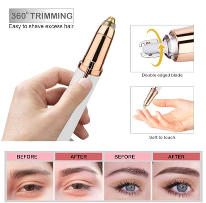 3 in 1 Flawless Eyebrow Trimmer, Rechargeble