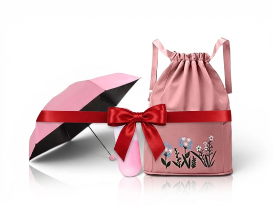 Mini Capsule Umbrella +Waterproof Bag Combo Set