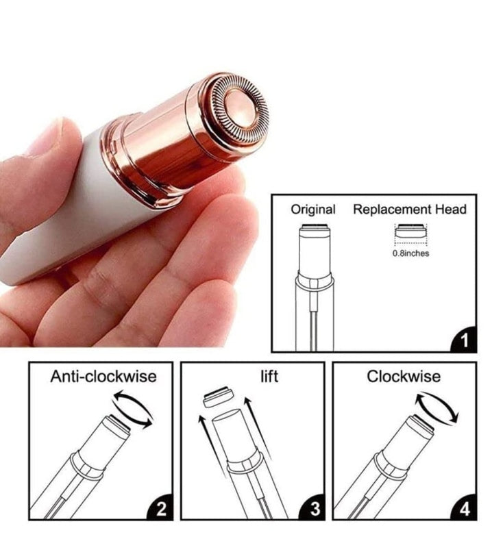 3 in 1 Flawless Eyebrow Trimmer, Rechargeble